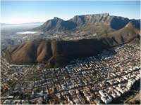 Cape Town setting around Table Mountain