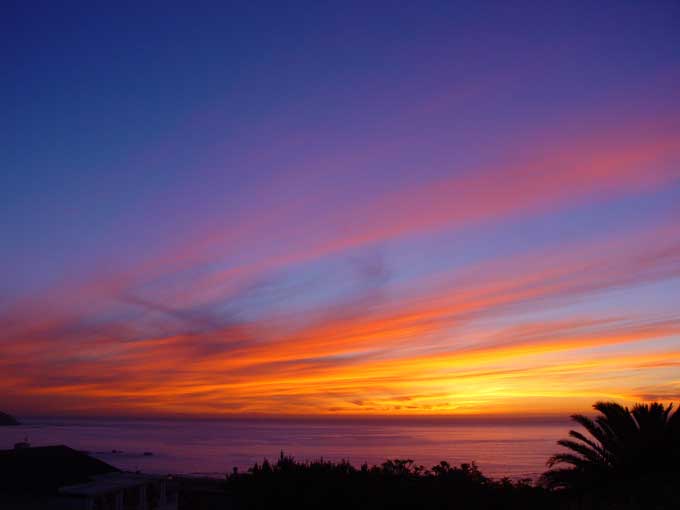 Sunset watched from Camps Bay