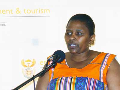 Ms Bulelwa Seti, Chief Director: Tourism Support DEAT